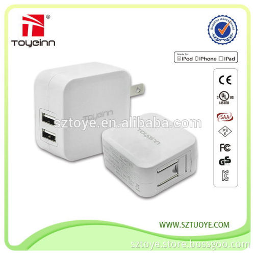 UL Listed AC Adapter 3.4A Dual Port